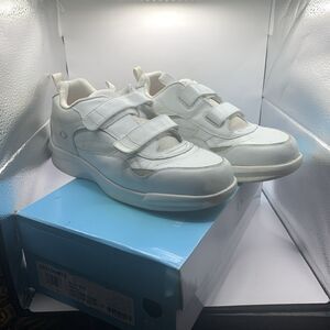 Apex Men’s double strap Ambulator G8210M Athletic Size 12 Wide White Leather